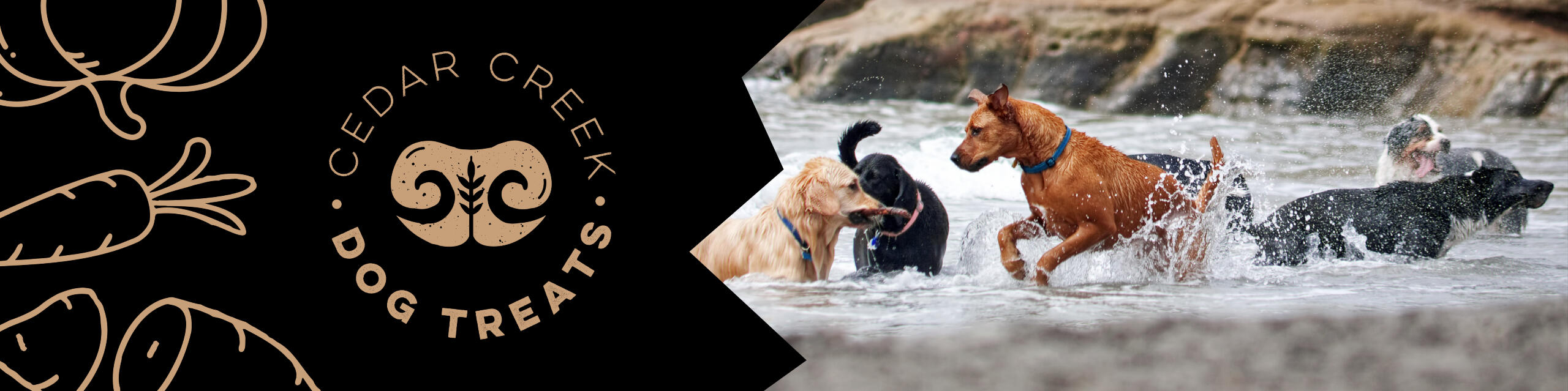 Cedar Creek Dog Treats Banner